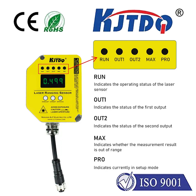 When wiring the laser ranging sensor, you need to pay attention to the following points: